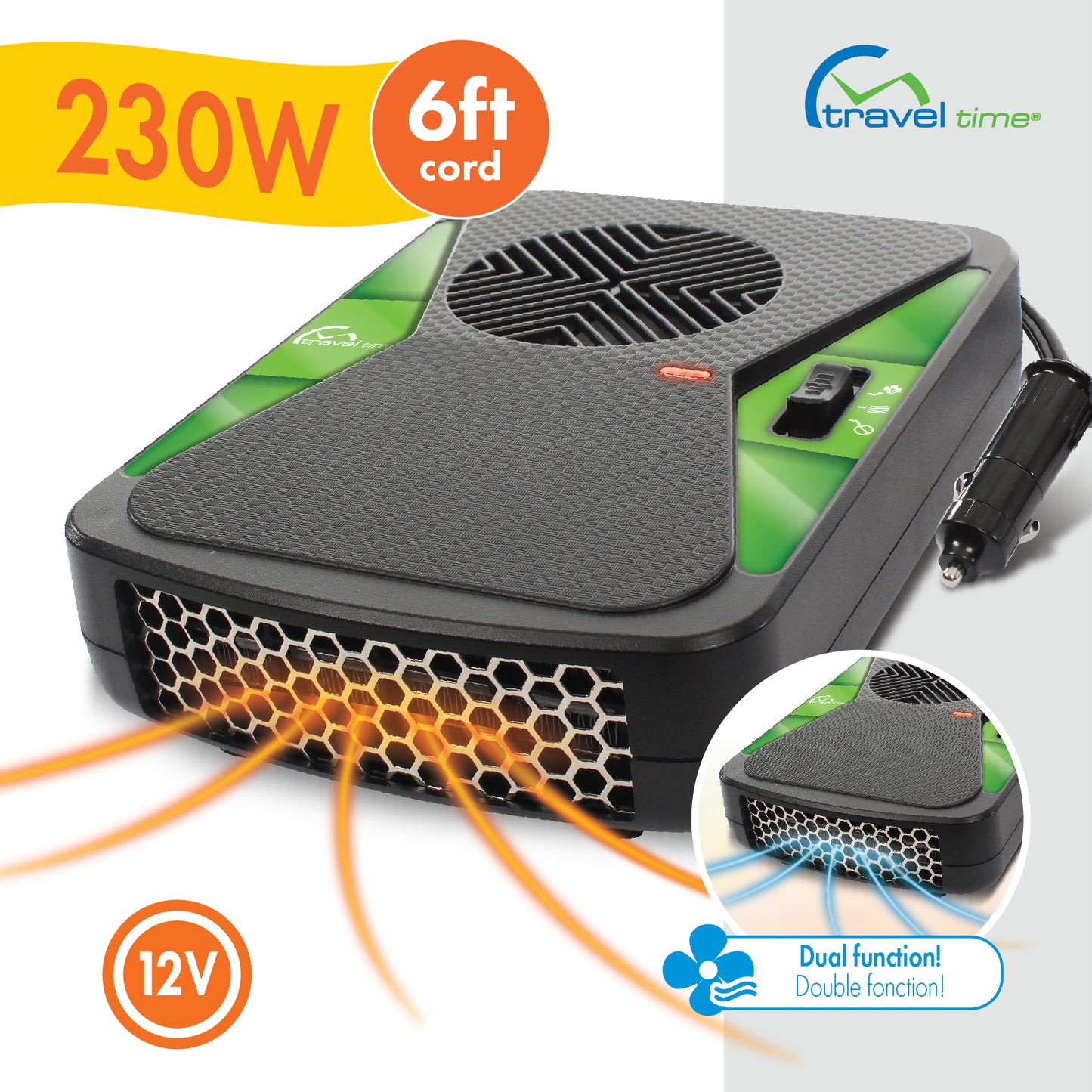 12V 230W Ceramic Heater Fan